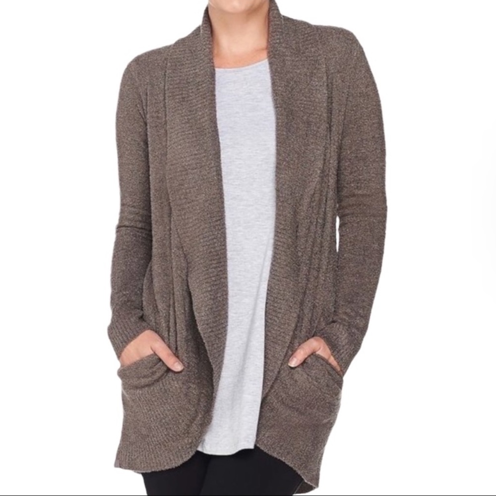 Barefoot Dream CozyChic Lite Circle Cardigan Woman XS/S Tan Cozy Soft Pockets